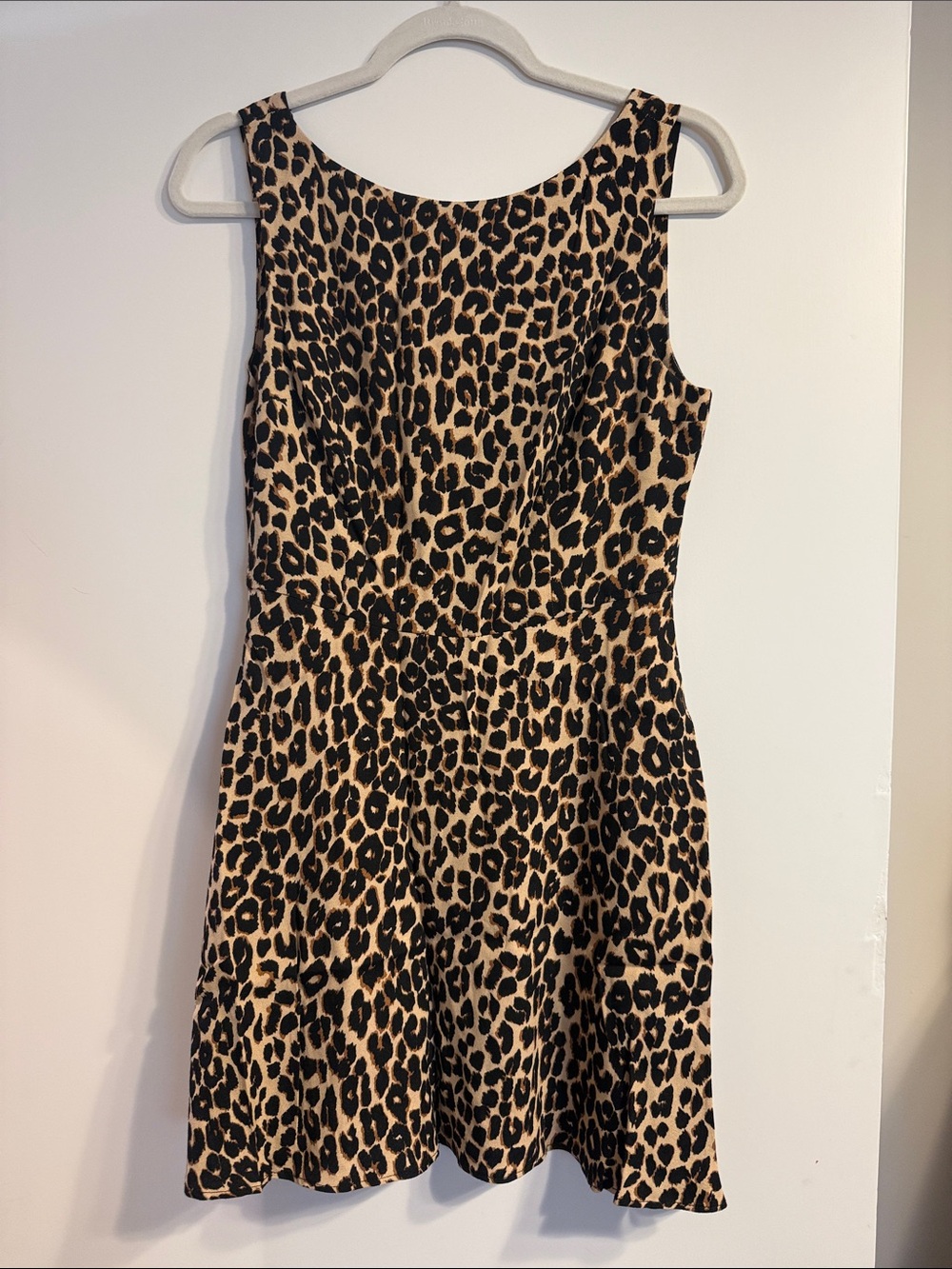 Reformation Leopard Print Sleeveless Dress - Tan & Black